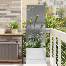 VidaXL Ekran zapewniający prywatność w ogrodzie Srebrny 50 x 140 cm