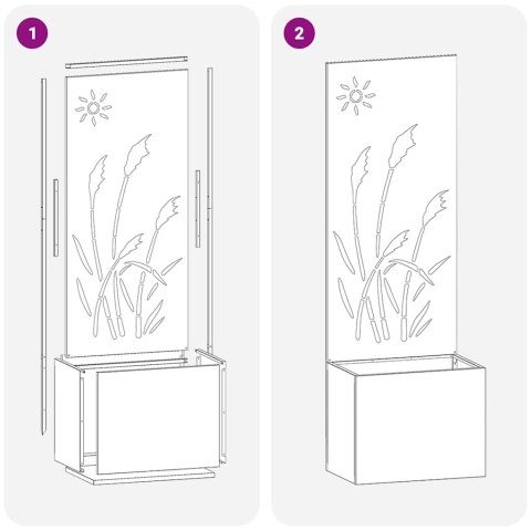 VidaXL Ekran zapewniający prywatność w ogrodzie Srebrny 50 x 140 cm