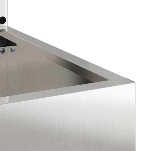 VidaXL Ekran zapewniający prywatność w ogrodzie Srebrny 50 x 140 cm