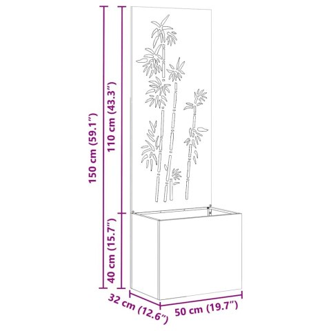 VidaXL Ekran zapewniający prywatność w ogrodzie Srebrny 50 x 140 cm