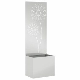 VidaXL Ekran zapewniający prywatność w ogrodzie Srebrny 50 x 140 cm