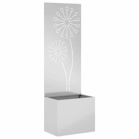 VidaXL Ekran zapewniający prywatność w ogrodzie Srebrny 50 x 140 cm