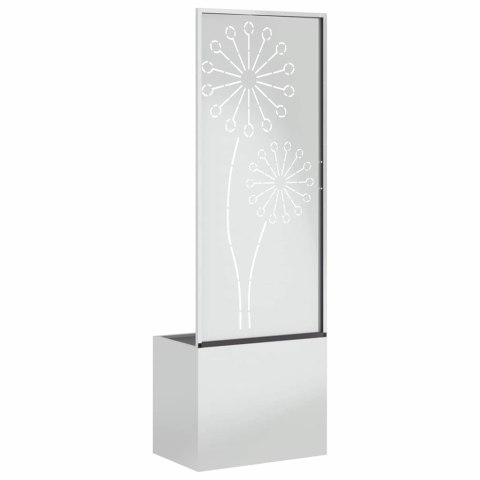 VidaXL Ekran zapewniający prywatność w ogrodzie Srebrny 50 x 140 cm