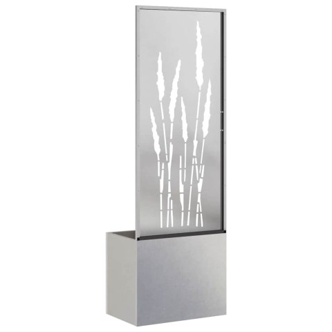 VidaXL Ekran zapewniający prywatność w ogrodzie Srebrny 50 x 140 cm