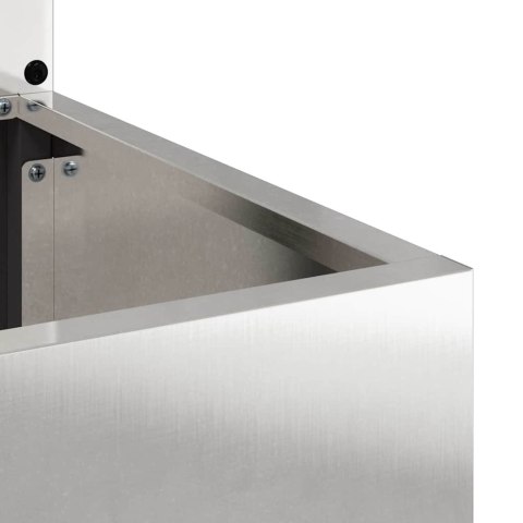 VidaXL Ekran zapewniający prywatność w ogrodzie Srebrny 50 x 140 cm