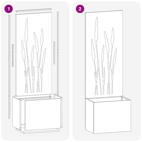 VidaXL Ekran zapewniający prywatność w ogrodzie Srebrny 50 x 140 cm