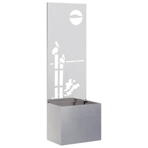 VidaXL Ekran zapewniający prywatność w ogrodzie Srebrny 50 x 140 cm