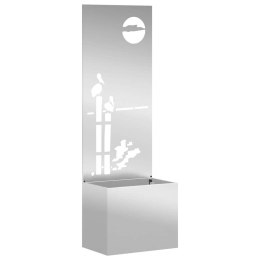 VidaXL Ekran zapewniający prywatność w ogrodzie Srebrny 50 x 140 cm