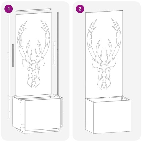 EKRAN ZAPEWNIAJĄCY PRYWATNOŚĆ W OGRODZIE ANTRACYT 50X140CM