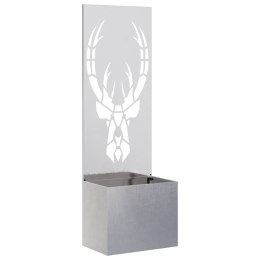 VidaXL Ekran zapewniający prywatność w ogrodzie Srebrny 50 x 140 cm