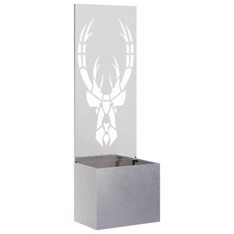 VidaXL Ekran zapewniający prywatność w ogrodzie Srebrny 50 x 140 cm