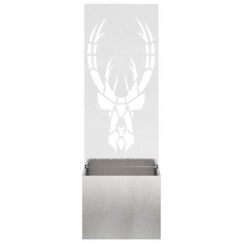 VidaXL Ekran zapewniający prywatność w ogrodzie Srebrny 50 x 140 cm