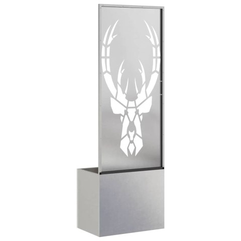 VidaXL Ekran zapewniający prywatność w ogrodzie Srebrny 50 x 140 cm