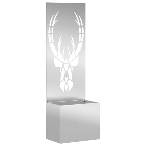 VidaXL Ekran zapewniający prywatność w ogrodzie Srebrny 50 x 140 cm