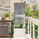 VidaXL Ekran zapewniający prywatność w ogrodzie Srebrny 50 x 140 cm