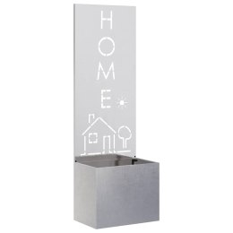 VidaXL Ekran zapewniający prywatność w ogrodzie Srebrny 50 x 140 cm