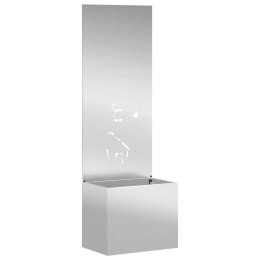 VidaXL Ekran zapewniający prywatność w ogrodzie Srebrny 50 x 140 cm