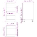 SZAFKA KUCHENNE PODSTAWOWA RIGA CZARNY DĄB 40X44,5X81,5CM