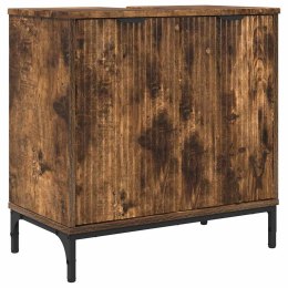 SZAFKA POD UMYWALKĘ Z DRZWIAMI WĘDZONY DĄB 60.5X33.5X61CM