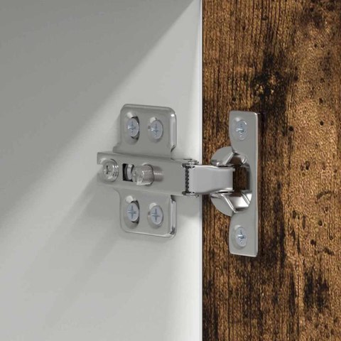 VidaXL Szafka wisząca Riga Wędzony dąb i biały 50 x 31 x 100 cm