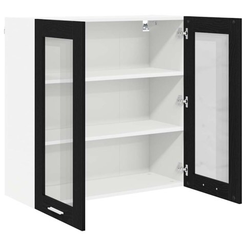 SZAFKA WISZĄCA Z PÓŁKĄ RIGA CZARNY DĄB 80X31X80CM