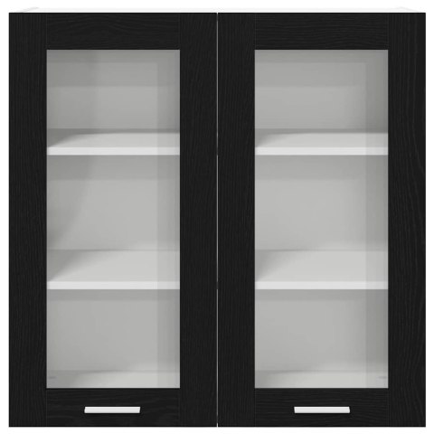 SZAFKA WISZĄCA Z PÓŁKĄ RIGA CZARNY DĄB 80X31X80CM