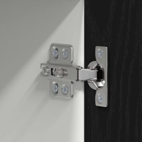 SZAFKA WISZĄCA Z PÓŁKĄ RIGA CZARNY DĄB I BIAŁY 50X31X100CM