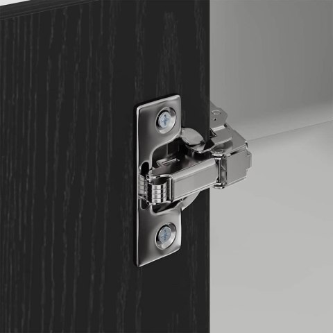 SZAFKA WISZĄCA Z PÓŁKĄ RIGA CZARNY DĄB I BIAŁY 57X57X100CM