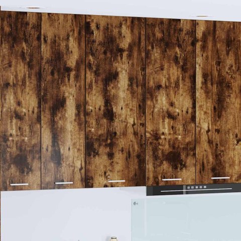 VidaXL Szafka wisząca z półką Riga Dąb wędzony 40 x 31 x 100 cm