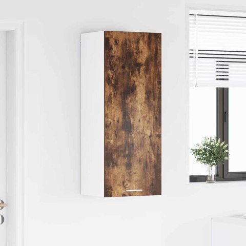 VidaXL Szafka wisząca z półką Riga Dąb wędzony 40 x 31 x 100 cm