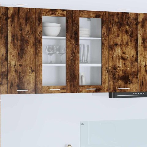 VidaXL Szafka wisząca z półką Riga Dąb wędzony 80 x 31 x 80 cm