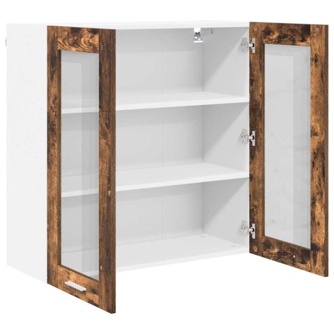 VidaXL Szafka wisząca z półką Riga Dąb wędzony 80 x 31 x 80 cm