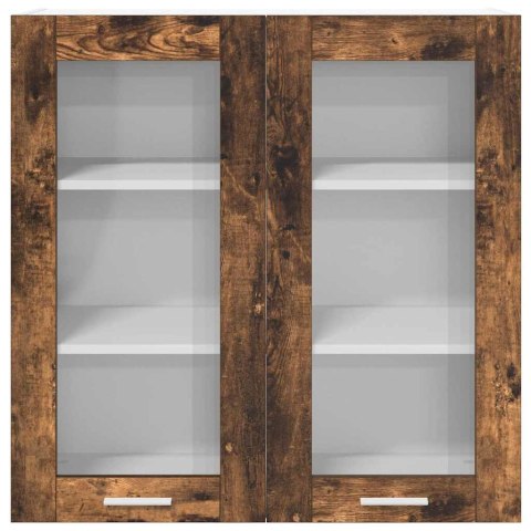 VidaXL Szafka wisząca z półką Riga Dąb wędzony 80 x 31 x 80 cm