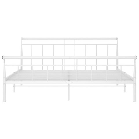 RAMA ŁÓŻKA BIAŁA METALOWA 160X200CM