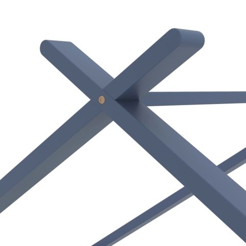 RAMA ŁÓŻKA DZIECIĘCEGO SZARA DREWNO SOSNOWE 90X200CM