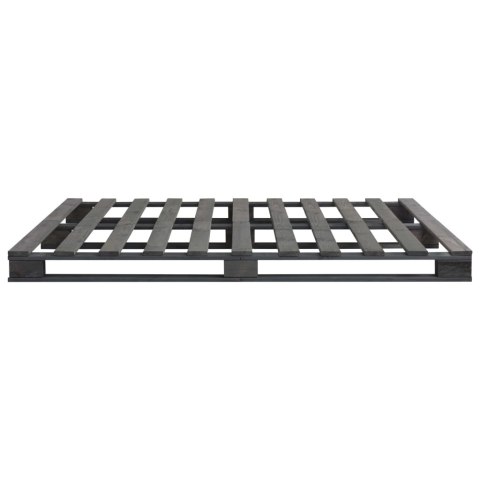 RAMA ŁÓŻKA Z PALET SZARA LITE DREWNO SOSNOWE 160X 200CM