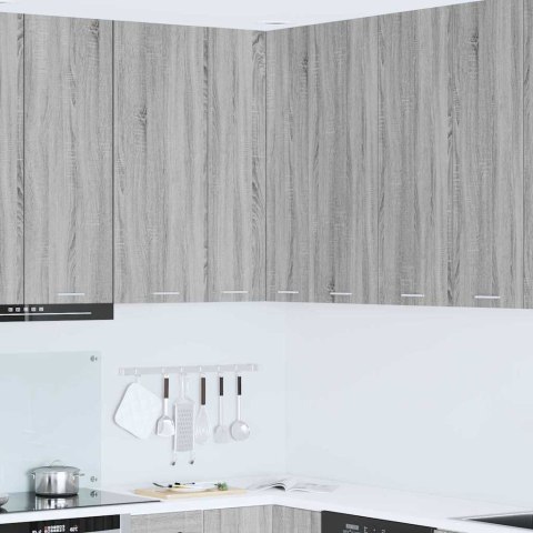 VidaXL Szafka wisząca Riga Szary Sonoma i Biały 57 x 57 x 100 cm