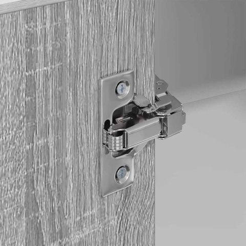 VidaXL Szafka wisząca Riga Szary Sonoma i Biały 57 x 57 x 100 cm