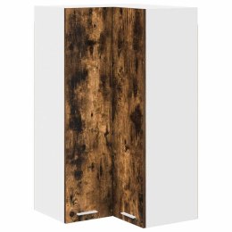 VidaXL Szafka wisząca Riga Wędzony dąb i biały 57 x 57 x 100 cm