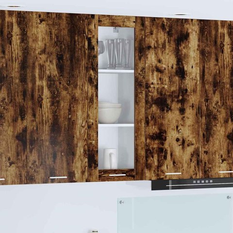 VidaXL Szafka wisząca z półką Riga Dąb wędzony 40 x 31 x 100 cm