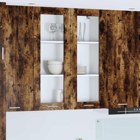 VidaXL Szafka wisząca z półką Riga Dąb wędzony 80 x 31 x 100 cm