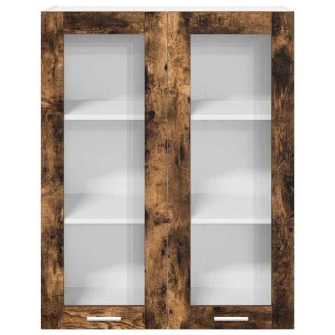 VidaXL Szafka wisząca z półką Riga Dąb wędzony 80 x 31 x 100 cm