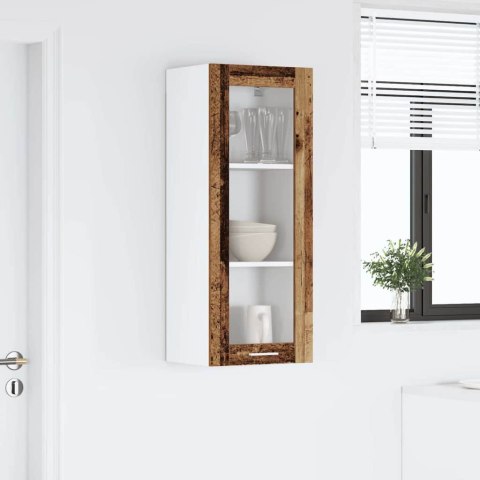 VidaXL Szafka wisząca z półką Riga Stare drewno 40 x 31 x 100 cm