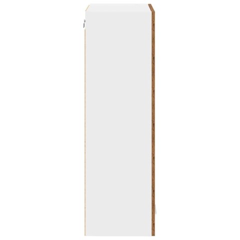 VidaXL Szafka wisząca z półką Riga Stare drewno 40 x 31 x 100 cm