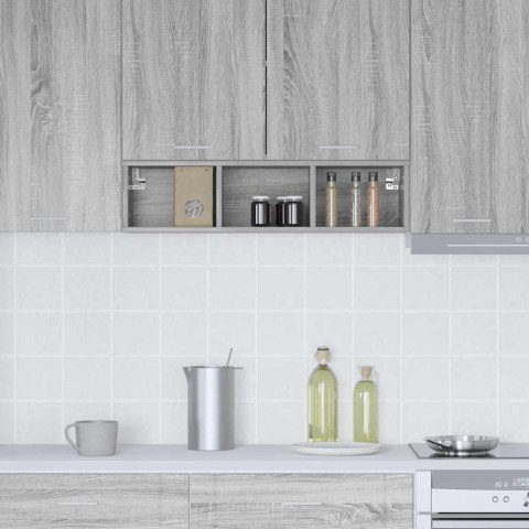 VidaXL Szafka wisząca z półką Riga Szary Sonoma 20 x 29,5 x 80 cm