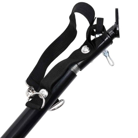 PRZYCZEPKA DLA ZWIERZĄT ROWEROWA/DO BIEGANIA 2-W-1 ŻÓŁTO-CZARNA