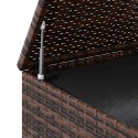 SKRZYNIA NA PODUSZKI OGRODOWE RATTAN 100X49X103,5CM BRĄZ