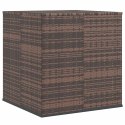 SKRZYNIA NA PODUSZKI OGRODOWE RATTAN 100X97,5X104CM BRĄZ