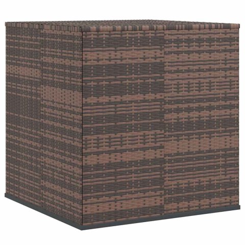 SKRZYNIA NA PODUSZKI OGRODOWE RATTAN 100X97,5X104CM BRĄZ