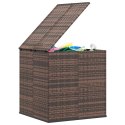 SKRZYNIA NA PODUSZKI OGRODOWE RATTAN 100X97,5X104CM BRĄZ